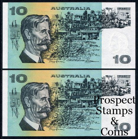 Australian Banknotes Australian Decimal Paper Banknotes 1983 Ten