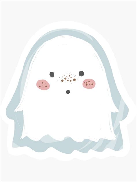 Jan The Ghostie Sticker For Sale By Littlest Bear Redbubble