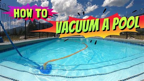 How To Vacuum A Pool How To Use A Pool Vacuum Vacuuming A Pool Pool