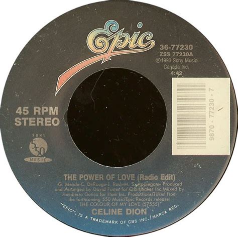 Celine Dion* - The Power Of Love (1993, Vinyl) | Discogs