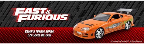 Jada Toys Fast Furious Brian Toyota Supra Scale Build N