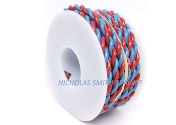 20 FT 18 AWG STRANDED BLUE RED Nicholas Smith Trains