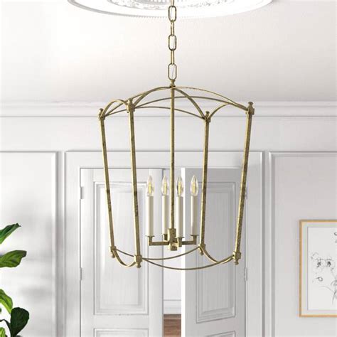 Birch Lane Olive Light Dimmable Lantern Geometric Chandelier