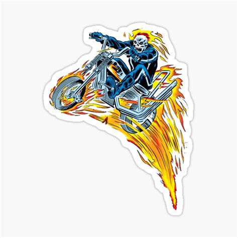 Ghost Rider Sticker For Sale By Onewickedginger Redbubble