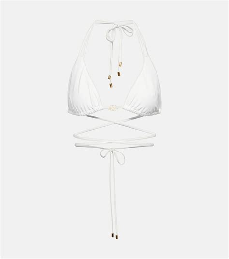 Loewe Paulas Ibiza Anagram Bikini Top Loewe