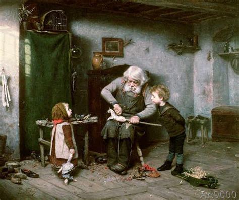 Felix Ehrlich The Toymaker Art Print Canvas On Stretcher Framed