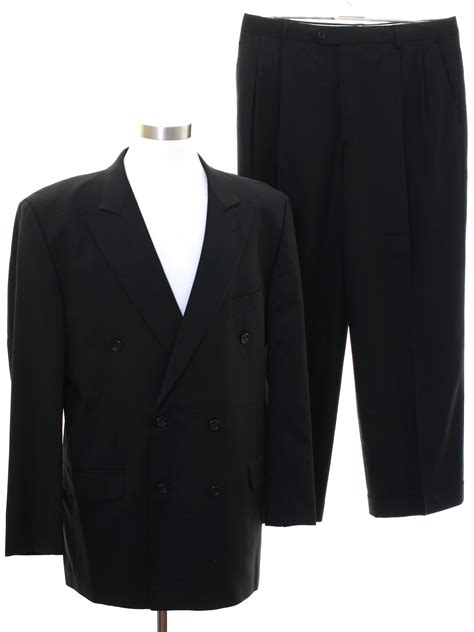 1980s Retro Suit Late 80s Pronto Uomo Mens Two Piece Totally 80s