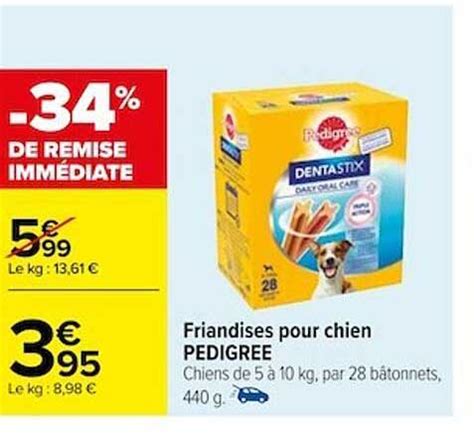 Promo Friandises Pour Chien Pedigree Chez Carrefour ICatalogue Fr