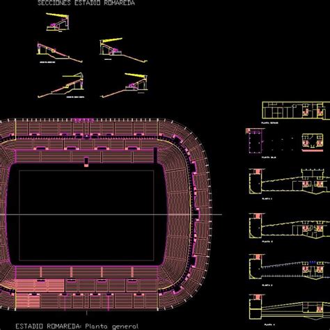 Stadium Dwg Section For Autocad • Designs Cad