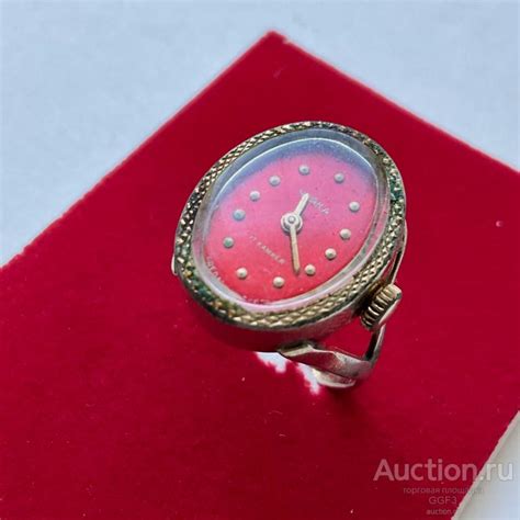 ⌚Наручные женские часы кольцо перстень чайка 17 камней. На ходу. (2023 ...