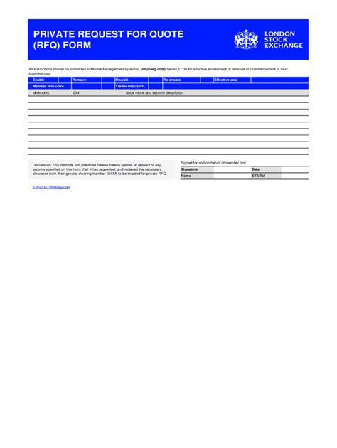 Fillable Online How To Write An Rfq Templates Examples And Process