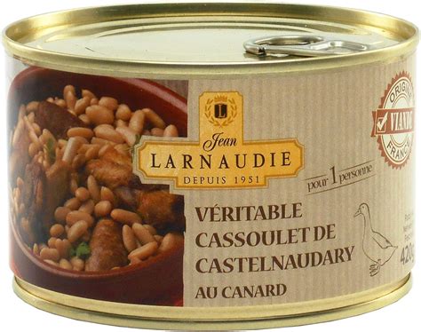 Véritable Cassoulet De Castelnaudary Au Canard 420 G Jean Larnaudie Amazon Fr Epicerie