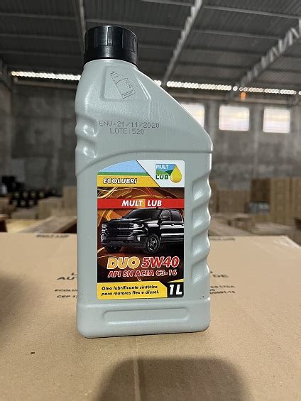 Duo 5W40 API SN ACEA C2/C3-16 MultLub 1 L ( Caixa c/ 04 ) unid. somente ...