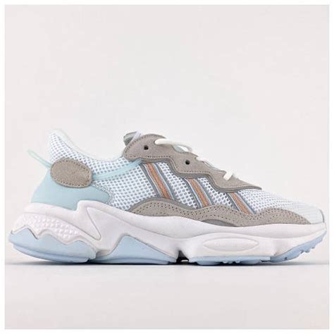 Женские кроссовки Adidas Ozweego Grey Pastel Blue, кроссовки адидас ...