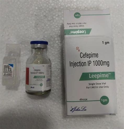 Cefepime Injection Ip 1000 Mg At Rs 310 Piece Antibiotic Drugs In