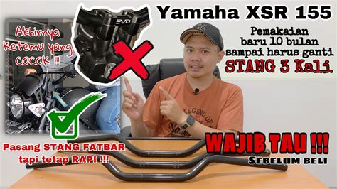 Yamaha XSR 155 Modifikasi Ganti Stang Fatbar Handlebar Fatbar Agar