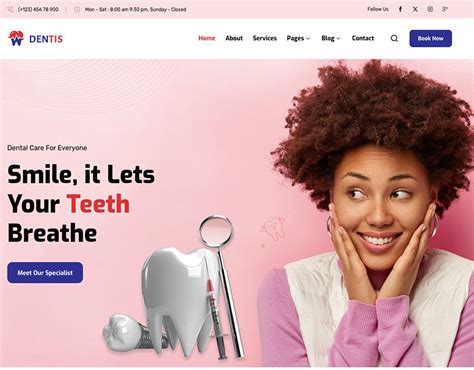 Dentist And Dental Clinic Website Design Behance