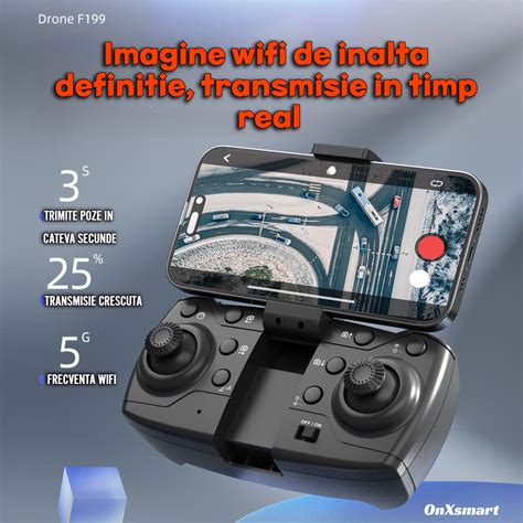 Мини дрон, 8k HD OnXsmart® камера, Двойна камера, Заснемане и ...