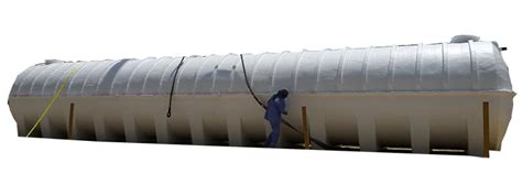 GRP CYLINDRICAL MOLDED WATER TANK Global Fiberglass UAE