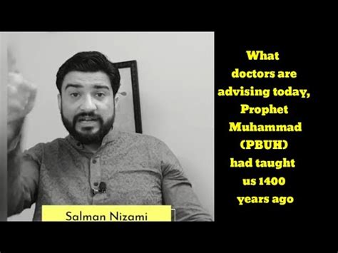 What Doctors Are Advising Today Prophet Muhammad Pbuh Had Taught Us