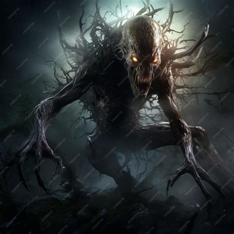 Premium Photo | Nightmarish Mutant A Terrifying Concept Art Of A