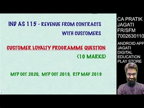 Customer Loyalty Programme Ind As 115 Revenue From Contract With