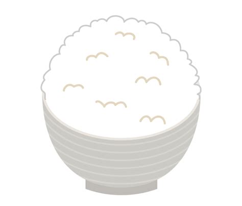 ご飯（大盛）のイラスト フリー素材 イラストミント