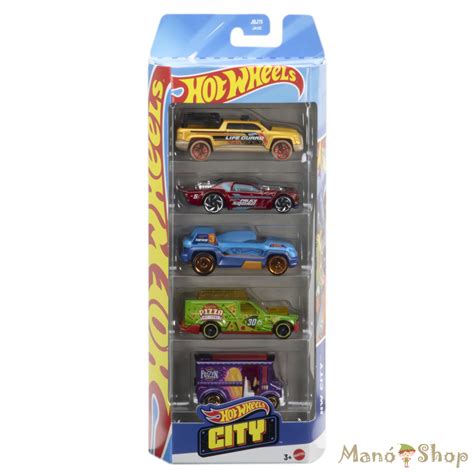 Hot Wheels HW City 5 db os autó készlet ManóShop webáruh