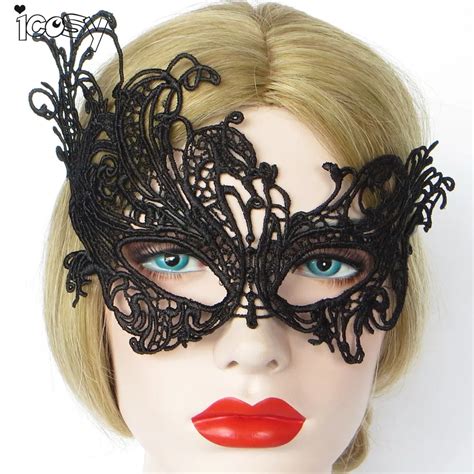 Buy 2017 Hot Sale Black Lace Mask Masquerade Halloween Christmas Party Carnival