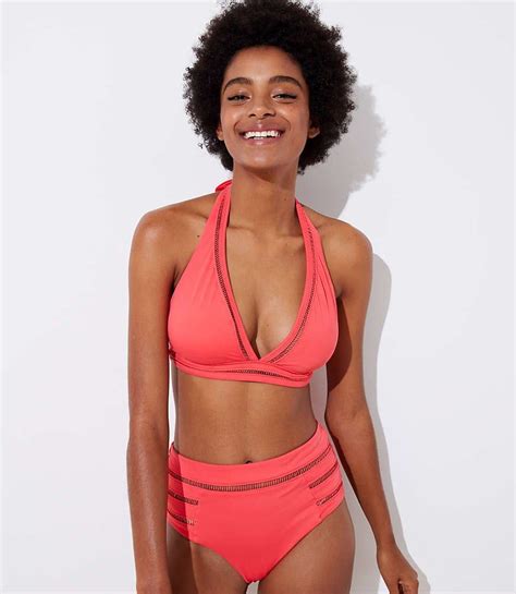 LOFT Beach Cutout Bikini LOFT Beach Cutout Halter Bikini Top 55 And