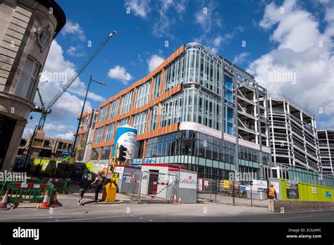 The New Broadmarsh Car Park And Library Development In Nottingham City