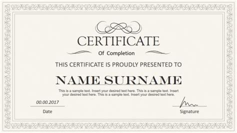 Powerpoint Certificate Template Free