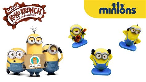 2015 Nestle Koko Krunch Minions Dancing Toys Set Complete Youtube