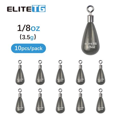 Elite Tg Pcs Tungsten Tear Drop Sinker Weights Lead Free G G