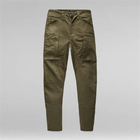 Zip Pocket 3D Skinny Cargo Pants Green G Star RAW