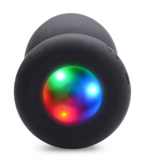 Light Up Silicone Anal Plug Medium The BDSM Toy Shop