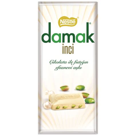 Nestle Damak İnci Antep Fıstıklı Beyaz Çikolata 70 G Migros