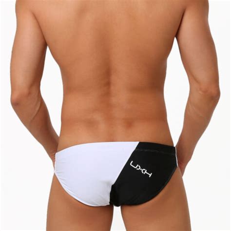 Sexy Men S Solid Bikini Swimwear Swim Briefs Swimsuit Low Rise Swimming
