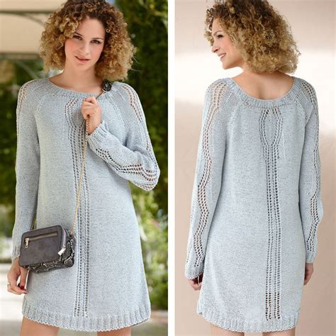 Платье с полосами ажурного узора | Knit dress pattern, Knit fashion, Dress