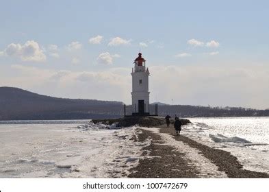 Aerial View Tokarevskiy Lighthouse One Oldest Stock Photo 793479403