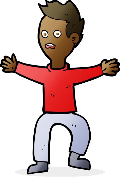 cartoon man panicking 45200672 PNG