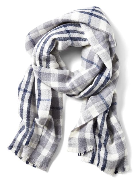 Plaid Rectangular Scarf Banana Republic