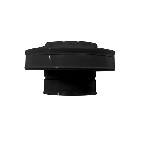 Active Ventilation In Dia Aluminum Vent Pipe Cap In Black Vpc Bl