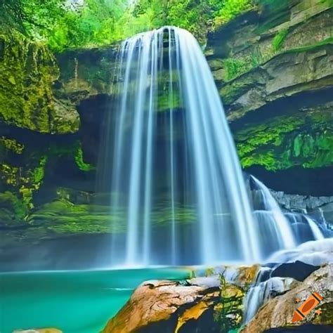 Picture Of The Crimean Waterfall On Craiyon