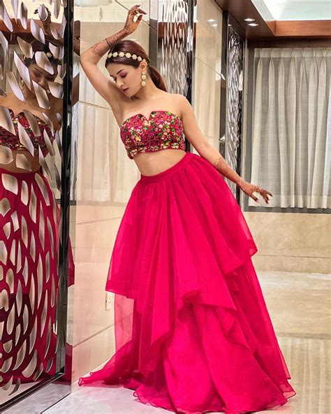 Avneet Kaur Latest Photoshoot In Pink Lehanga And Multicolour Choli See