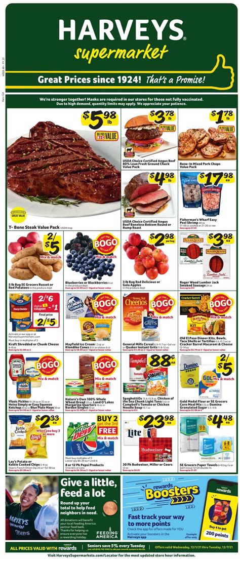 Harveys Supermarket Ad Circular - 12/01 - 12/07/2021 | Rabato