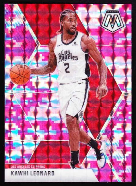 Kawhi Leonard Lot Silver Prizm Mosaic Prizms More Los Angeles