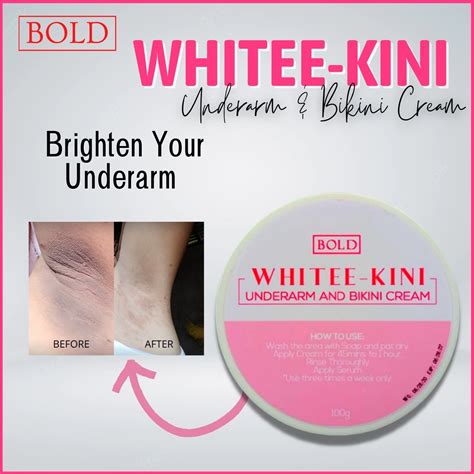Whitee Kini Underarm And Bikini Cream BEST For Lightening Underarm And Bikini Line Shopee