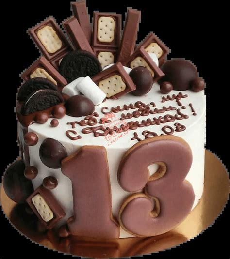 13 лет картинка #906678 - Торт на 13 лет с шоколадками (4) - купить на ...