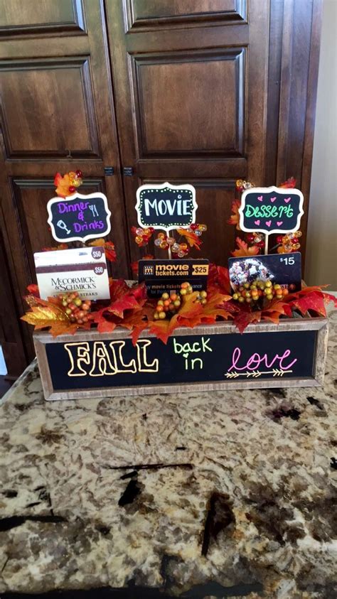 Fall date night gift basket!! … | Date night gifts, Auction gift basket ...